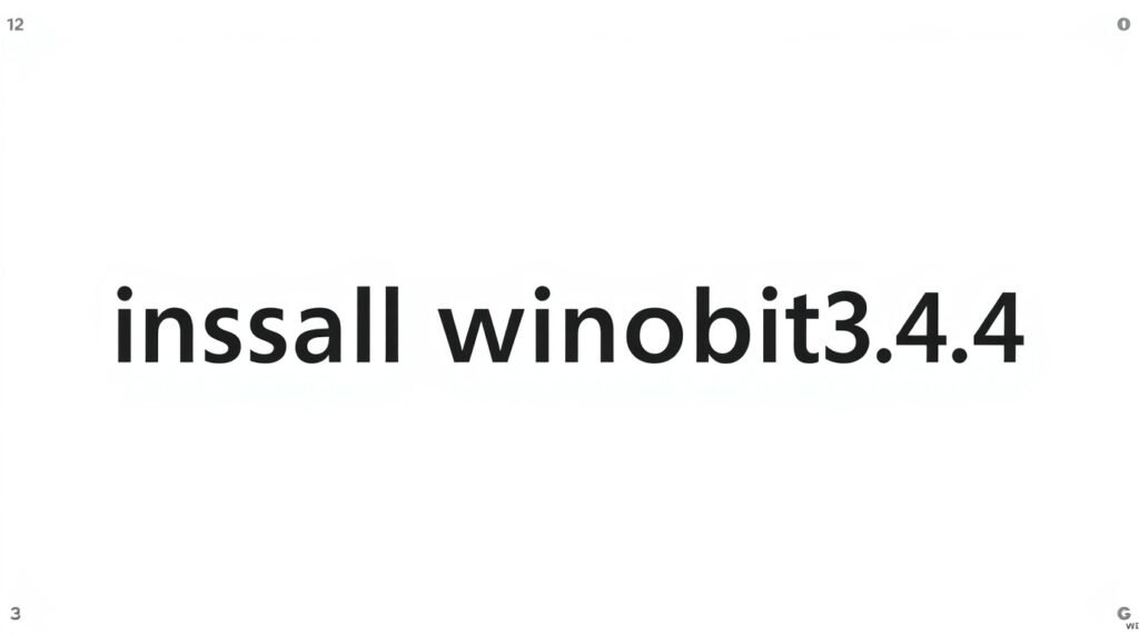 install winobit3.4